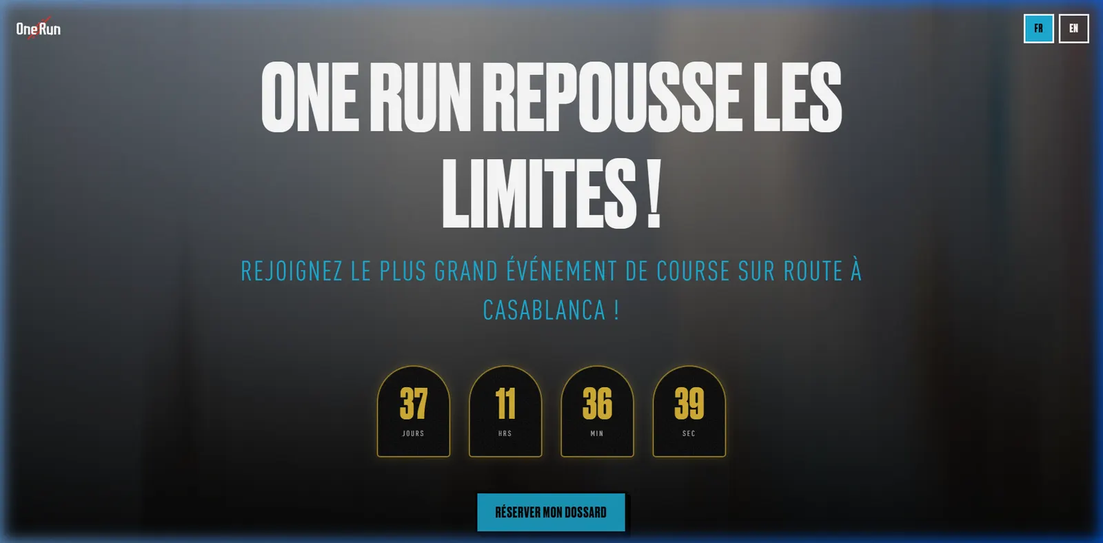 One Run Morocco Sports event · Full-stack