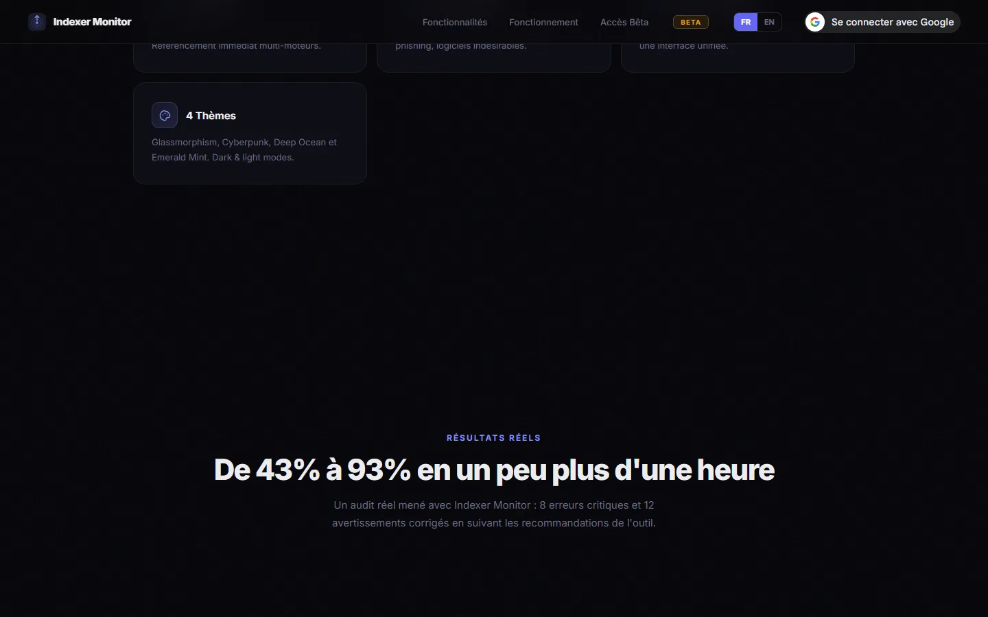 Indexer Monitor — vue 3