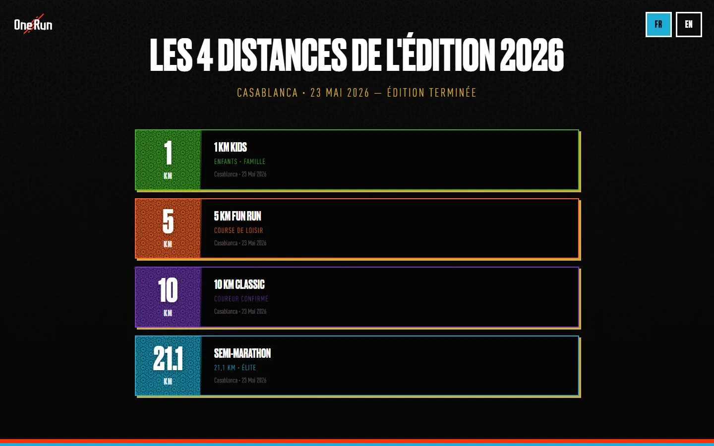 One Run Morocco — vue 3